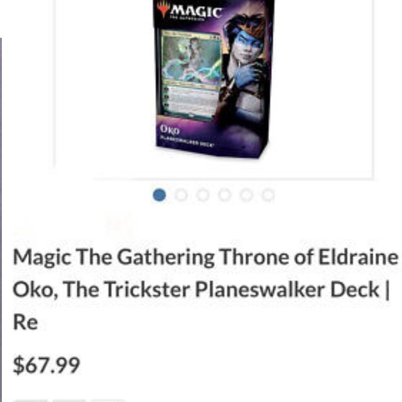 New Magic The Gathering Throne of Eldraine Oko, The Trickster Planeswalker Deck - Picture 3 of 7